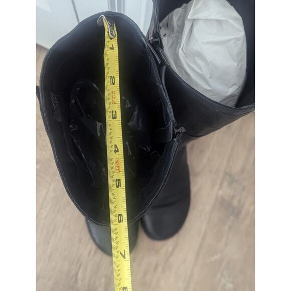 Miz Mooz Wedge Heel High Boot Black Leather, Victorian Steampunk Style Size 11 - Picture 12 of 16